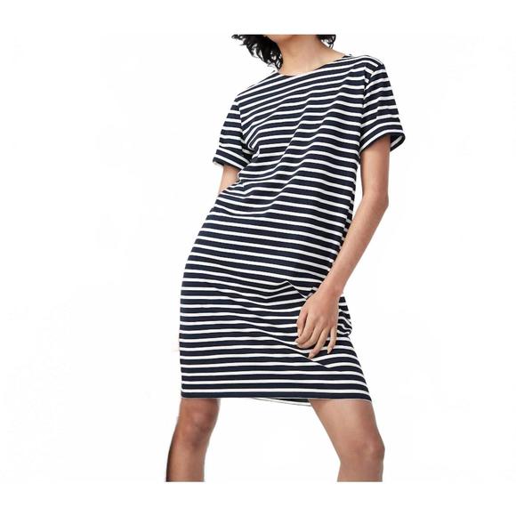 NEW KULE stripe tee dress in navy/cream - Picture 1 of 3